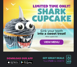 Shark Cupcake (CEC Menu Item) - Shark Cupcake Ad.avif