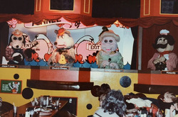 Greece, NY (3160 W Ridge Rd) - The Balcony Stage at Greece, NY (3160 W Ridge Rd) with the Tunnel of Love (Balcony Stage Theme) featuring Madame Oink - 1983.avif
